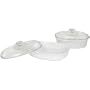 CorningWare French White 4-Piece Bake and Serve Set