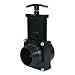 Valterra 7208 ABS Gate Valve, Black, 2" FPT x MPT