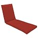 Strathwood Camano All-Weather Wicker Sun Lounge Polyester Cushion, Solid Red