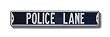 POLICE "POLICE LANE" Authentic METAL STREET SIGN (6" X 36")