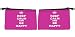 Rikki Knight Keep Calm Be Happy - Pink Rose Color Scuba Foam Coin Purse Wallet - unisex - Affordable gift for all occassions