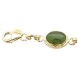 14kt Yellow Gold Jade Cabochon Fashion Bracelet