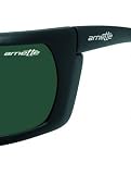 Arnette Slide AN 4007 01 Matte Black Gray Green Sunglasses by Luxottica