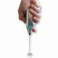 Milchaufsch�umer chrom Milchsch�umer Handr�hrer Milch Sch�umer Aufsch�umer Milch Kaffee Cappuccino schnurlos Hand Mixer
