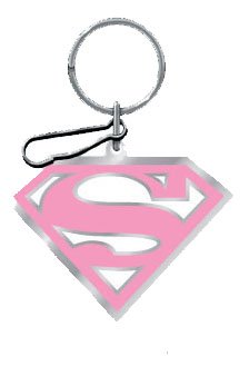 Supergirl Keychain (Pink!!)