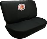 Back Seat Cover Set - Fire Fighter Firefighters Maltese Cross Fire Department Custom Embroidered Logo