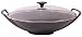 Le Creuset Cast Iron Wok with Glass Lid 36cm Granite