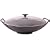 Le Creuset Cast Iron Wok with Glass Lid, Granite, 36 cm