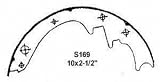 Wagner PAB169 Brake Shoe Set