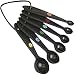 Oxo Good Grips Soft 6-Piece Measuring Spoon Set, Black