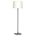 Clear Tube w/ Brushed Black Pearl Floor Lamp & Shade - SPECIAL CLOSE OUT PRICING ONLY 2 LEFT!!