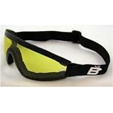 Birdz Eyewear the Wing - Yellow Lens Sky Dive Skydiving Goggles with Padding