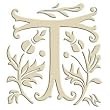 Monogram Embroidered Guest Towel - T - 1 Hand Towel
