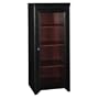 Bush Furniture Stanford Audio Cabinet, Antique Black/Hansen Cherry