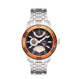 Bulova Men's Multi Function 3 Dials Marine Star Watch #98B112