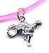 Sporting Goods : 7" Pink Cheetah Ankle Bracelet Sterling Silver Jewelry