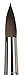 da Vinci Watercolor Series 5530 CosmoTop Mix B Paint Brush, Round Synthetic/Natural Mix, Size 30 (5530-30)