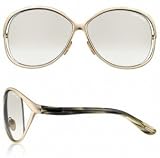 TOM FORD YVETTE TF89 852 ROSE GOLD FRAME OLIVE GRADIENT LENS METAL SUNGLASSES