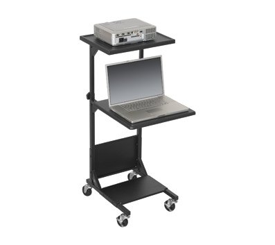 Balt Calculation Stand With 2 Adjustable Platforms, Black 81052