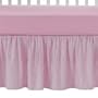 Amy Coe Mod Baby Flutter Canopy Stripe Dust Ruffle - Pink