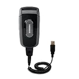 Coiled Power Hot Sync and Charge USB Data Cable w/ Tip Exchange for the Samsung SCH-A630 - Gomadic Brand