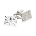 Silver British Union Jack Cufflinks with Presentation Box