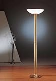 IMAGE OF Holtkoetter Two-Tone Brass Energy Efficient Torchiere