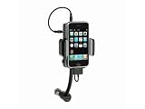 ALLKIT, Hands-free car kit & FM transmitter with USB port (Docks iPhone, iTouch and iPod, suitable for MP3) - Black