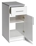 16" Base with Drawer &amp; Door open to right (White) By Prepac (WED-1636)