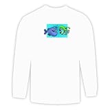  : Long Sleeve T-shirt with astrology, symbol, zodiac, fish, sign, pisces, anthropomorphism