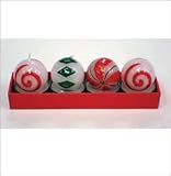 Christmas Tealight Candles - Candy Ball