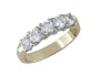 Deionna 14K Gold Full Carat Five Stone Semi-Eternity Band