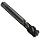 Dormer MTT-X E043 Powdered Metal Pipe Tap, Spiral Flute, BSP, Black Oxide Finish, Round Shank With Square End, Modified Bottoming Chamfer