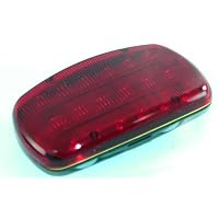 Magnalight LED Red Strobe Light - 18 LEDS - Battery Powered - Dual Magnetic Base - Continuous or Strobe Output