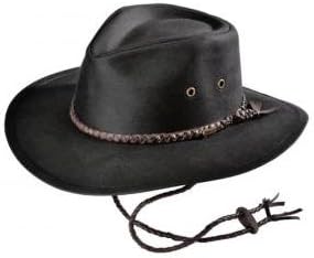 Outback Trading "Grizzly" Oilskin Hat with Braided Leather Hatband
