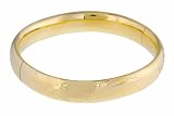 14K Yellow Gold Filled Designed Bangle Bracelet