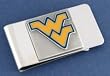 West Virginia University Pewter Money Clip NCAA