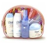 Dove Designer Vinyl Cosmetic Bag, # 50 - 5 PC Womens Travel Kit
