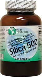 World Organics Silica 500Mg Tabs 200