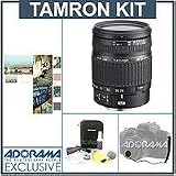 Tamron AF 28-300mm f/3.5-6.3 XR Di VC (Vibration Compensation) Aspherical (IF) AF Zoom Lens for Canon EOS - U.S.A. Warranty, with Tiffen 67mm Photo Essentials Filter Kit, Lens Cap Leash, Professional Lens Cleaning Kit,