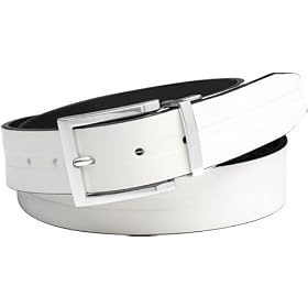 Click here to buy Fossil Belts - Berg Reversible (Color: White) by Fossil.