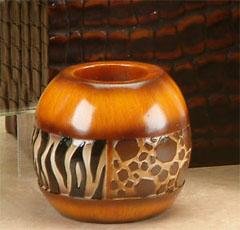 Animal Print Round Tea Light Votive Candleholder 