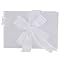 Satin Lamour Guest Book - White