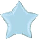 Foil Solid Colour Balloons | 20" Light Blue Star Foil