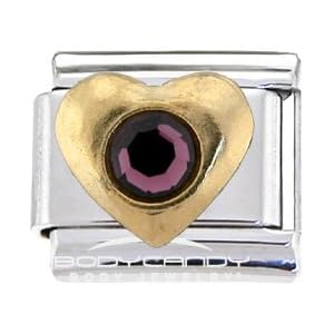 Buy Heart FEBRUARY Birthstone Italian Charm by Body Candy