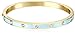 kate spade new york Set In Stone Enamel Stone Hinged Clear/Mint Bangle Bracelet