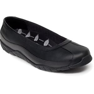 Dickies Ladies Aelicia Skimmers Patent Leather Shoes,Black Smooth,6 M by Dickies
