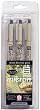 Sakura Pigma Micron Pen Set 3 Per Package, Black Ink