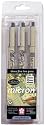 Sakura Pigma Micron Pen Set 3 Per Package, Black Ink