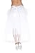 MUSIC LEGS Women's Long Back Multi Layered Skirt